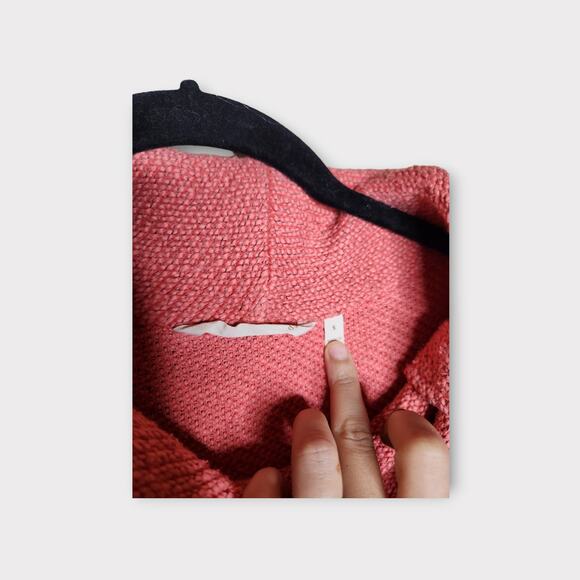 Soft Surroundings Breakwater Pullover Sweater Orange Pink Women’s Small - Picture 2 of 6